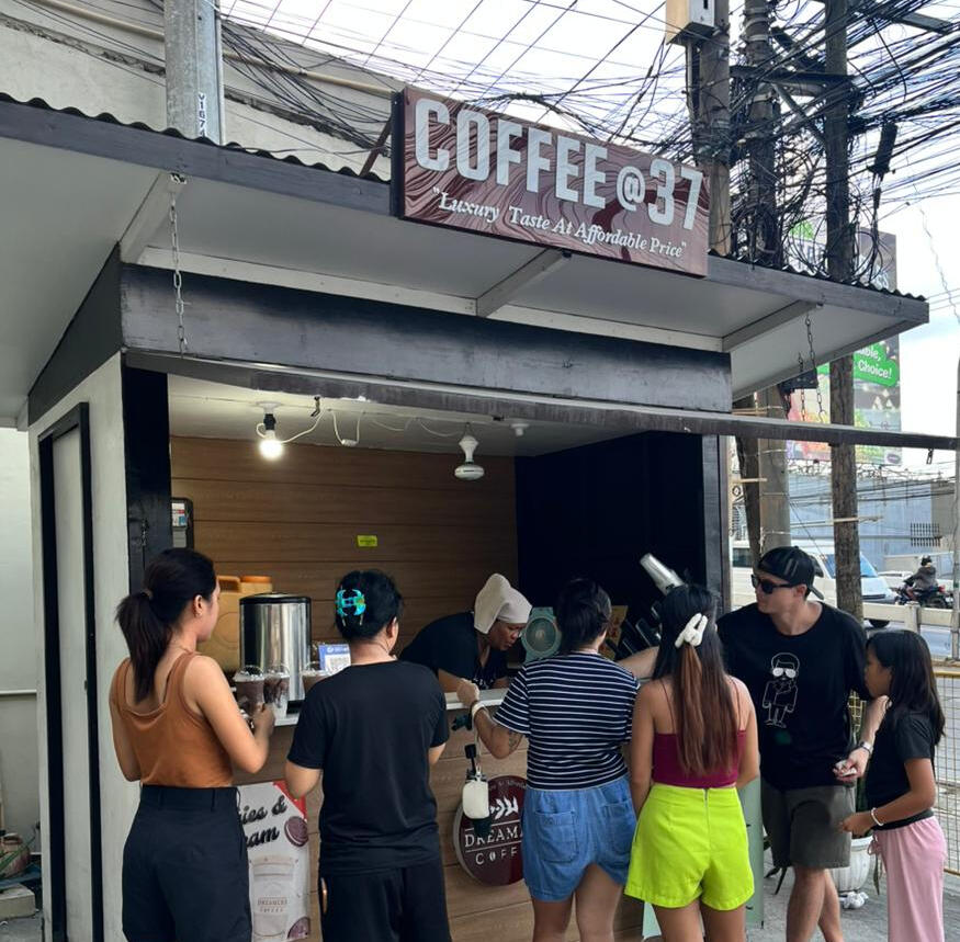 Dreamer's Coffee Shop busy with happy customers